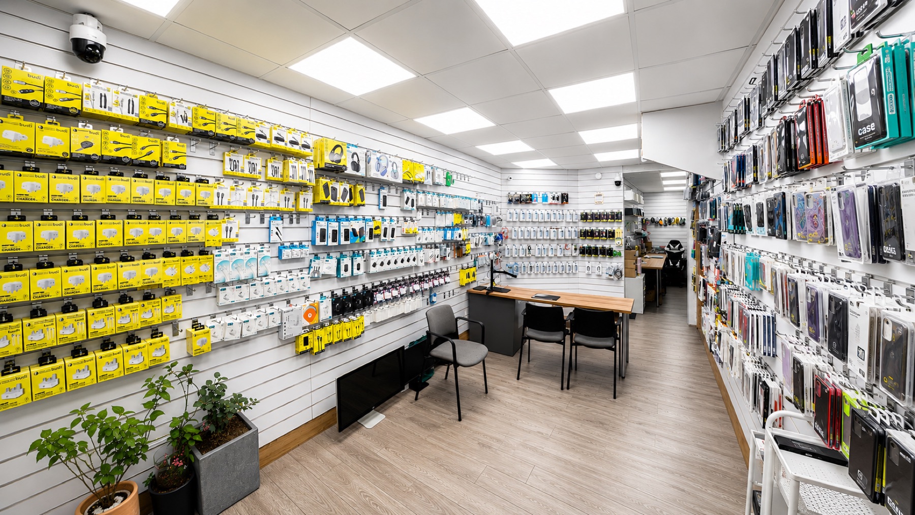 Inside the Repair Plus shop in Aldgate, London